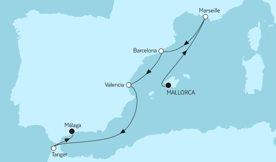 Mein Schiff Kreuzfahrt Barcelona