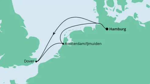 AIDA Nordsee-Kreuzfahrt 2022: Kurzreise nach Grossbritannien