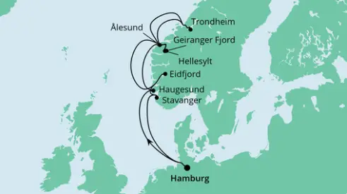 AIDA Nordsee-Kreuzfahrt 2022: Norwegens Fjorde 2