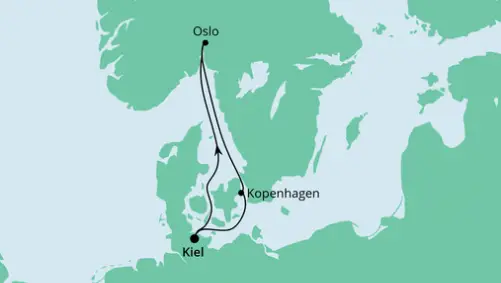 AIDA Nordsee-Kreuzfahrt 2023: Kurzreise nach Norwegen & Dänemark