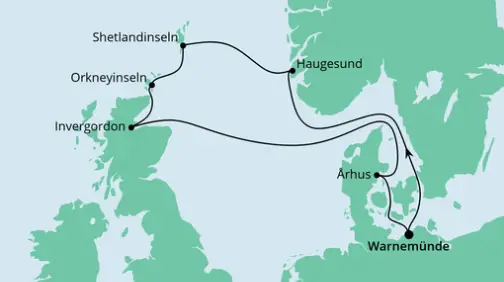 AIDA Nordsee-Kreuzfahrt 2023: Norwegen, Schottland und Dänemark 1