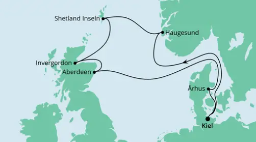 AIDA Nordsee-Kreuzfahrt 2023: Norwegen, Schottland und Dänemark 2