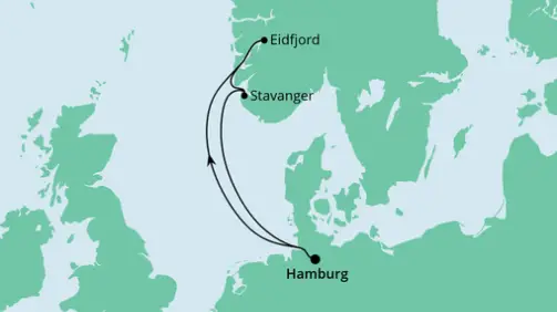 AIDA Nordsee-Kreuzfahrt 2023: Norwegens Küste ab Hamburg 2