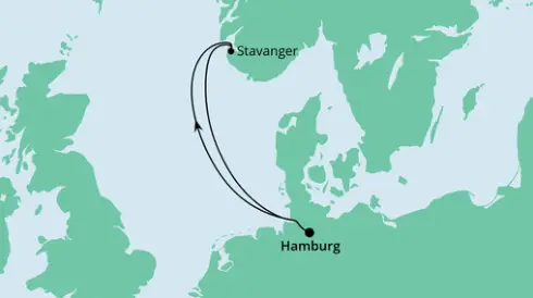 AIDA Nordsee-Kreuzfahrt 2024: Kurzreise nach Stavanger