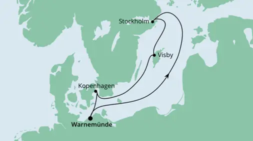 AIDA Ostsee-Kreuzfahrt 2022: Schweden und Dänemark