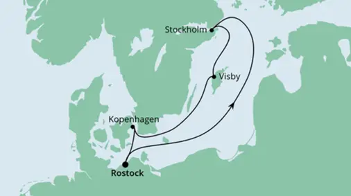 AIDA Ostsee-Kreuzfahrt 2023: Schweden und Dänemark