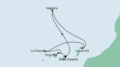 AIDA Kanaren-Kreuzfahrt 2022: Kanaren und Madeira mit La Palma