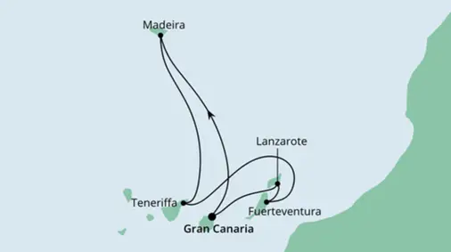 AIDA Kanaren-Kreuzfahrt 2023: Kanaren und Madeira ab Gran Canaria