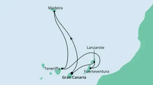 AIDA Kanaren-Kreuzfahrt 2024: Kanaren mit Madeira ab Gran Canaria
