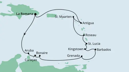 AIDA Karibik-Kreuzfahrt 2022: Karibische Inseln ab Dominikanische Republik