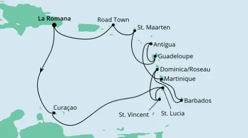 AIDA Karibik-Kreuzfahrt 2023: Karibische Inseln