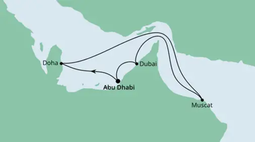 AIDA Orient-Kreuzfahrt 2022: Orient ab Abu Dhabi