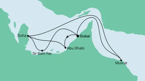 AIDA Orient-Kreuzfahrt 2023: Große Orient-Reise ab Dubai