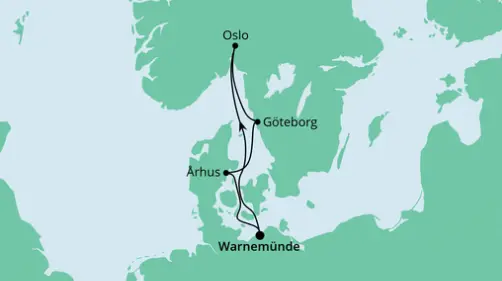 AIDA Ostsee-Kreuzfahrt 2023: Kurzreise nach Skandinavien