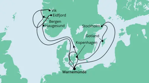 AIDA Ostsee-Kreuzfahrt 2023: Norwegen, Schweden & Dänemark 1