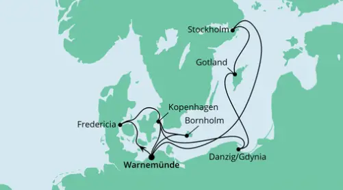 AIDA Ostsee-Kreuzfahrt 2023: Schweden, Polen & Dänemark 2