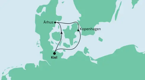 AIDA Ostsee-Kreuzfahrt 2024: Kurzreise nach Aarhus & Kopenhagen