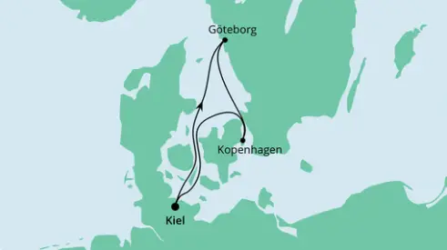 AIDA Ostsee-Kreuzfahrt 2024: Kurzreise nach Göteborg & Kopenhagen