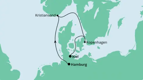 AIDA Ostsee-Kreuzfahrt 2024: Kurzreise nach Kristiansand & Kopenhagen 2