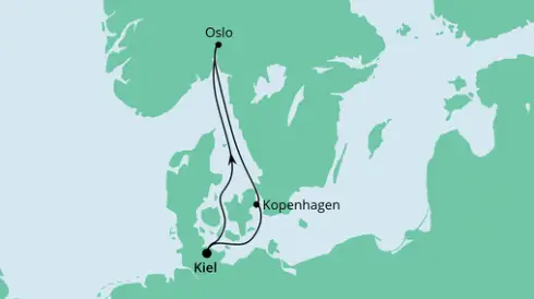 AIDA Ostsee-Kreuzfahrt 2024: Kurzreise nach Oslo & Kopenhagen