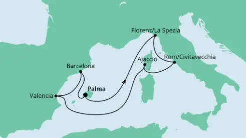 AIDA Westliches Mittelmeer-Kreuzfahrt 2023: Mediterrane Schätze 2