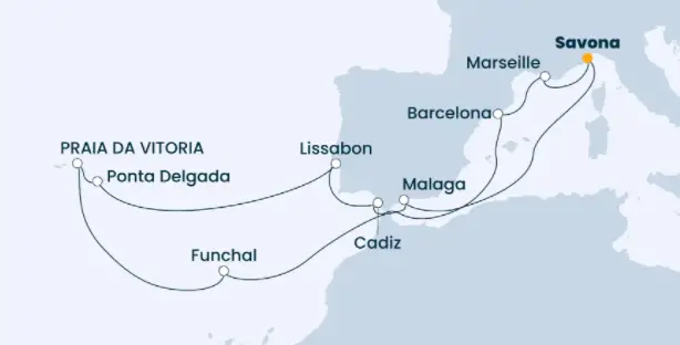 Costa Kanaren-Kreuzfahrt 2022: Mittelmeer ab Savona