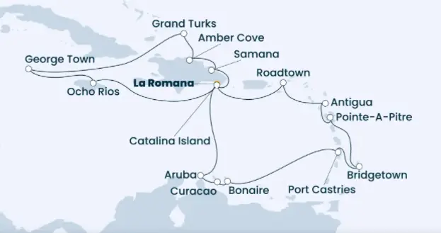 Costa Karibik-Kreuzfahrt 2022: Karibik ab La Romana 3