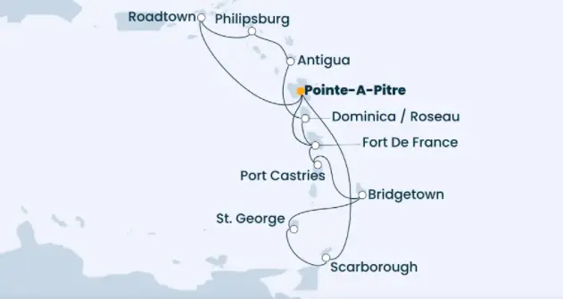 Costa Karibik-Kreuzfahrt 2022: Karibik ab Pointe a Pitre 2