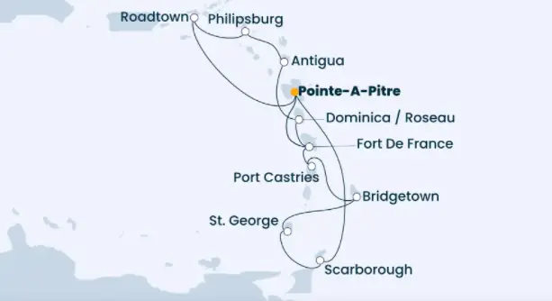 Costa Karibik-Kreuzfahrt 2023: Karibik ab Pointe a Pitre 2