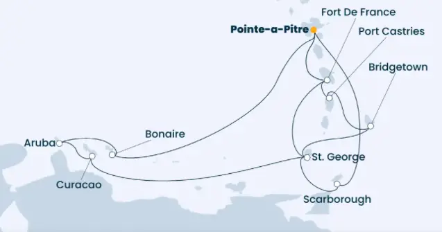 Costa Karibik-Kreuzfahrt 2023: Karibik ab Pointe a Pitre