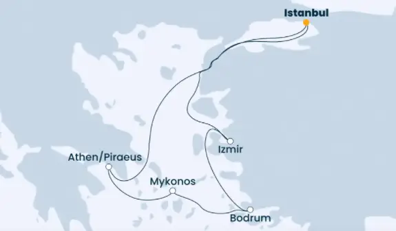 Costa Mittelmeer-Kreuzfahrt 2022: Mittelmeer ab Istanbul