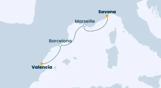 Costa Mittelmeer-Kreuzfahrt 2022: Mittelmeer ab Savona 2