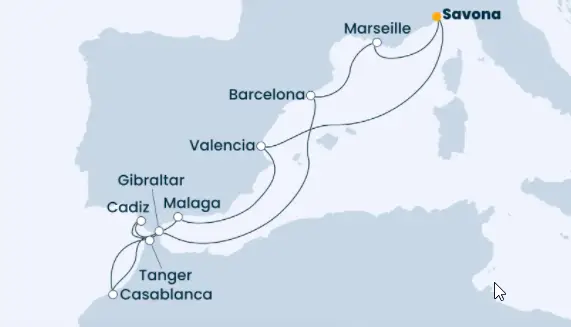 Costa Mittelmeer-Kreuzfahrt 2022: Mittelmeer ab Savona 8
