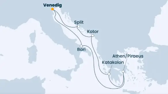 Costa Mittelmeer-Kreuzfahrt 2022: Mittelmeer ab Venedig 2