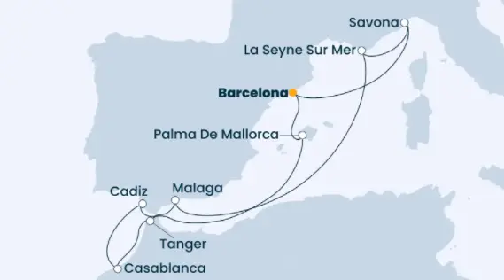 Costa Mittelmeer-Kreuzfahrt 2023: Mittelmeer ab Barcelona 4