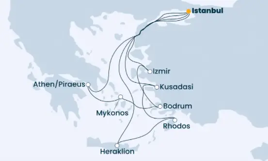Costa Mittelmeer-Kreuzfahrt 2023: Mittelmeer ab Istanbul 2