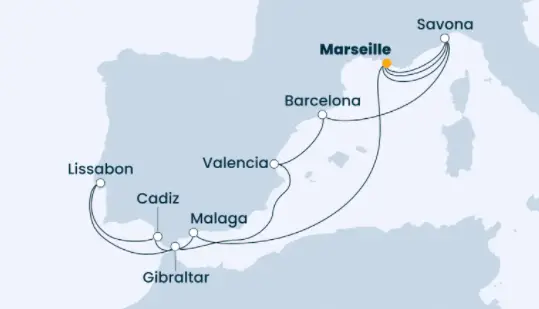 Costa Mittelmeer-Kreuzfahrt 2023: Mittelmeer ab Marseille 2