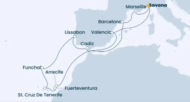Costa Mittelmeer-Kreuzfahrt 2023: Mittelmeer ab Savona 3