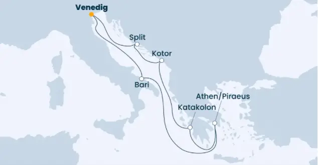 Costa Mittelmeer-Kreuzfahrt 2023: Mittelmeer ab Venedig 2