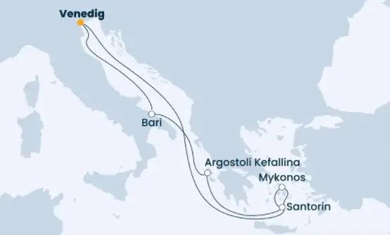 Costa Mittelmeer-Kreuzfahrt 2023: Mittelmeer ab Venedig