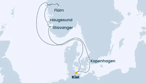 Costa Nordsee-Kreuzfahrt 2022: Nordeuropa ab Kiel