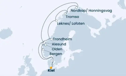 Costa Nordsee-Kreuzfahrt 2023: Nordeuropa ab Kiel 2