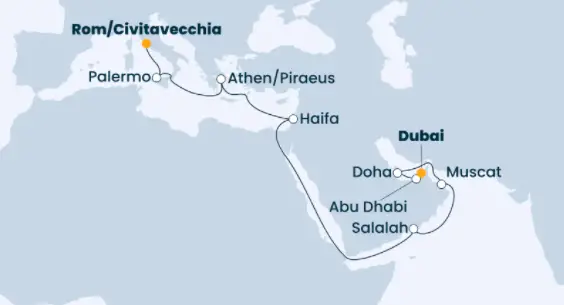 Costa Orient-Kreuzfahrt 2023: Dubai und die Emirate 4