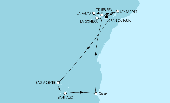 Mein Schiff Kanaren-Kreuzfahrt 2022: Kanaren mit Kapverden