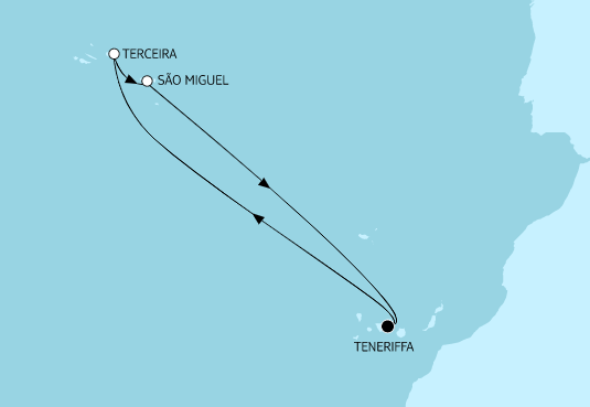 Mein Schiff Kanaren-Kreuzfahrt 2023: Azoren