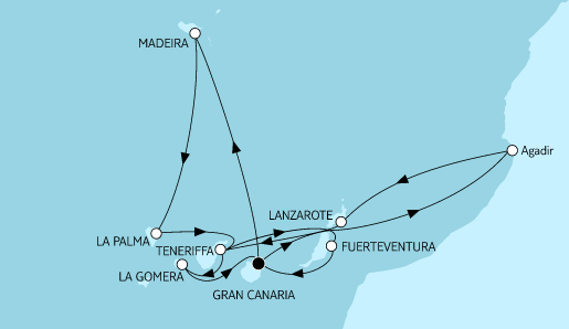 Mein Schiff Kanaren-Kreuzfahrt 2023: Kanaren mit Lanzarote und Madeira