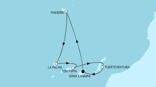 Mein Schiff Kanaren-Kreuzfahrt 2023: Kanaren mit Madeira