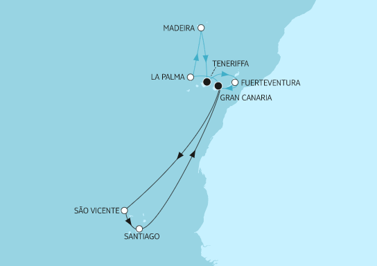 Mein Schiff Kanaren-Kreuzfahrt 2023: Kapverdische Inseln & Madeira