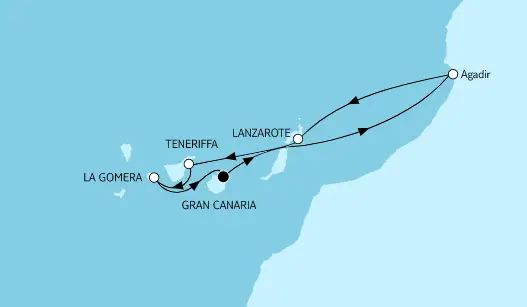 Mein Schiff Kanaren-Kreuzfahrt 2024: Kanaren mit Lanzarote