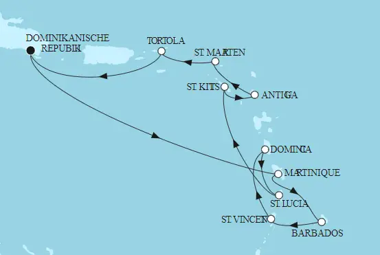 Mein Schiff Karibik-Kreuzfahrt 2022: Karibische Inseln